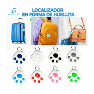 Localizador gps bluetooth en forma de huella para mascota, variedad d…