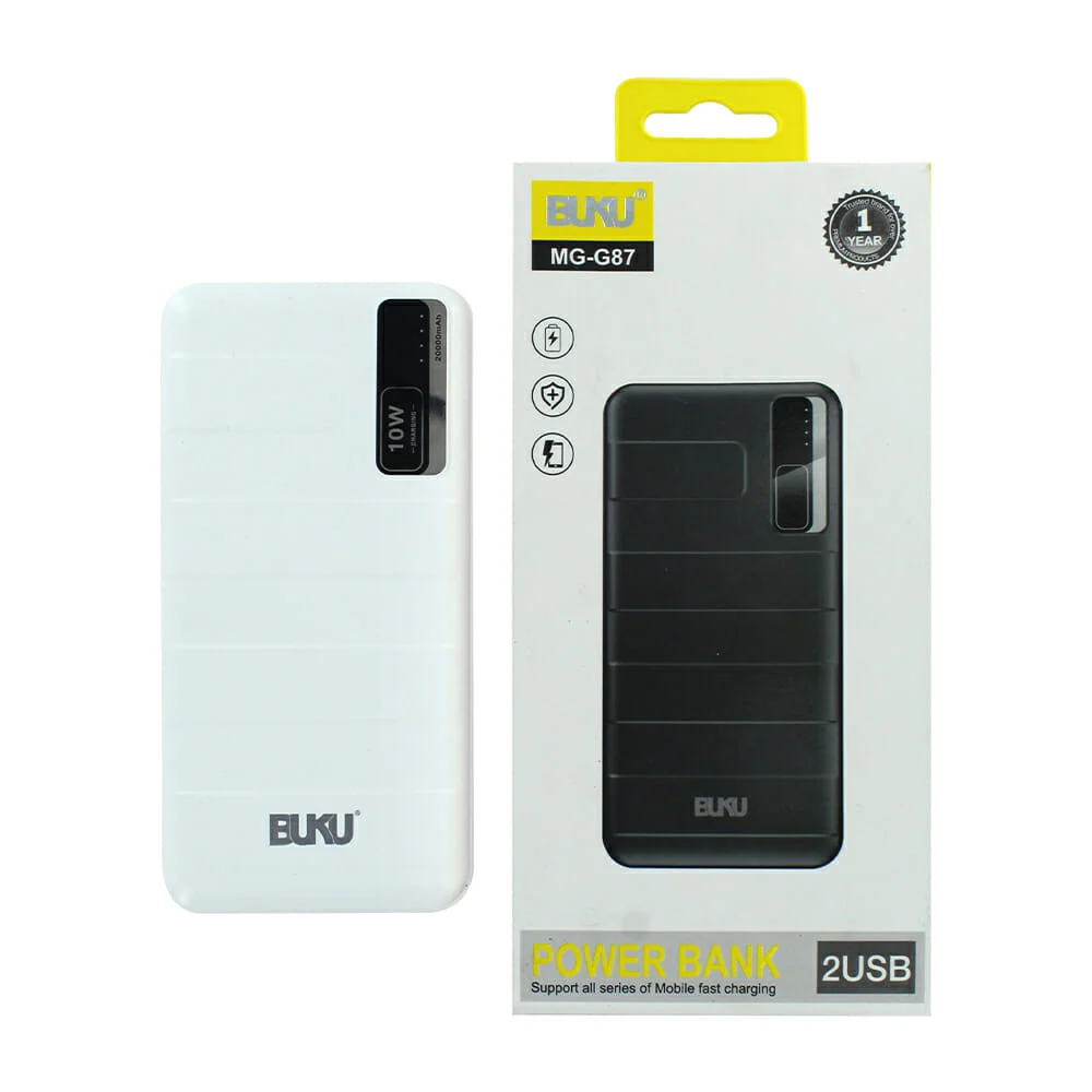 Power bank buku 20000mah, variedad de colores / mg-g87