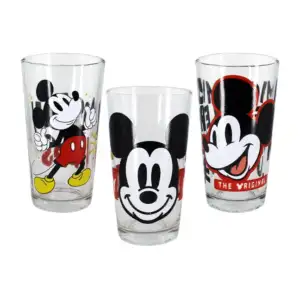 1pza Vaso transparente redondo de vidrio con capacidad de 480ml y dis…