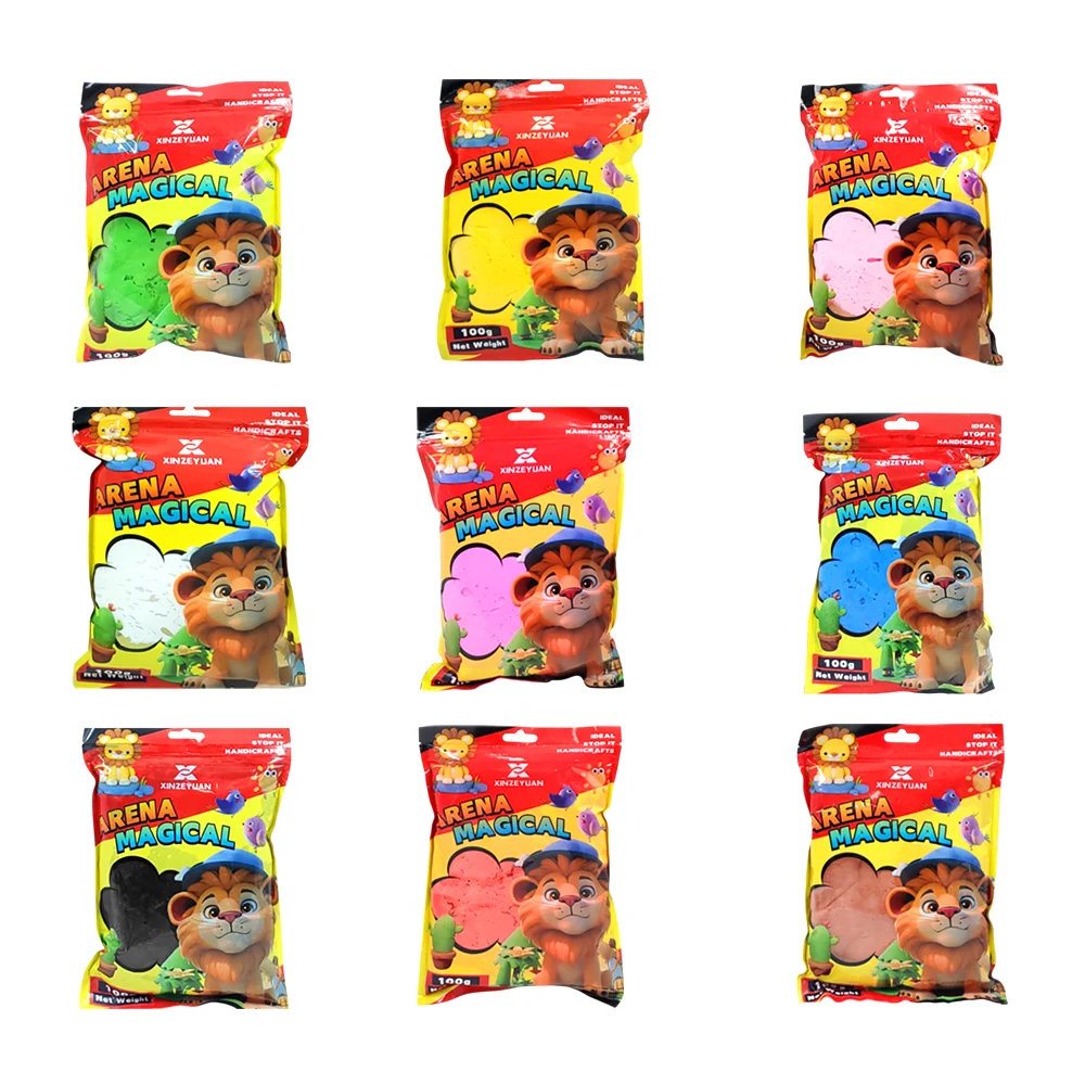Bolsa con 100g de foamy moldeable, color surtido / arena magical / 10…