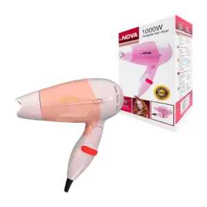 Mini secadora eléctrica plegable new nova para el cabello, 1000w, var…