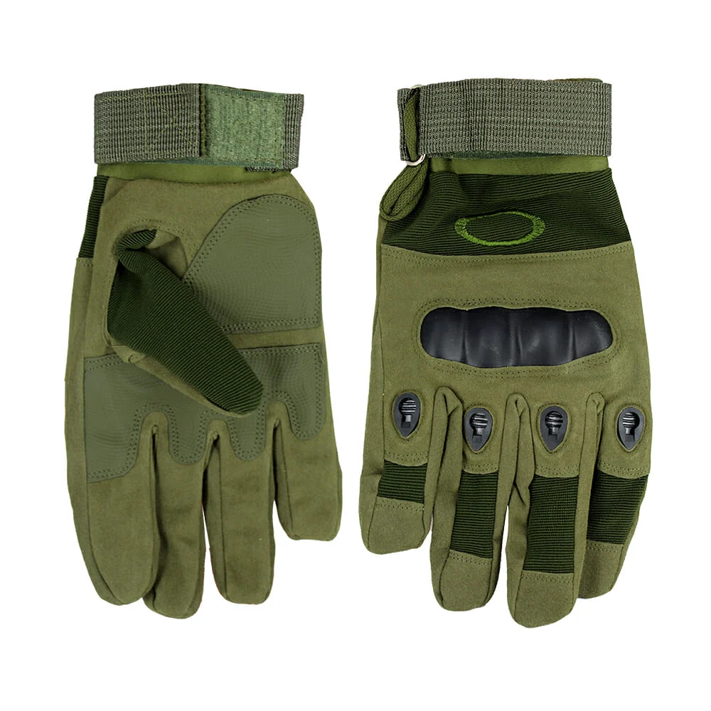 Guantes tácticos para motocicleta, goma rígida en nudillos y dedos / …