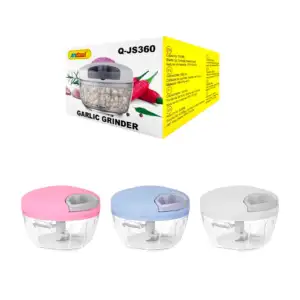 Picador manual para ajos con doble cuchilla multifuncional, color sur…