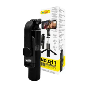 Selfie stick extensible con control, base tripie y giro 360° / a11
