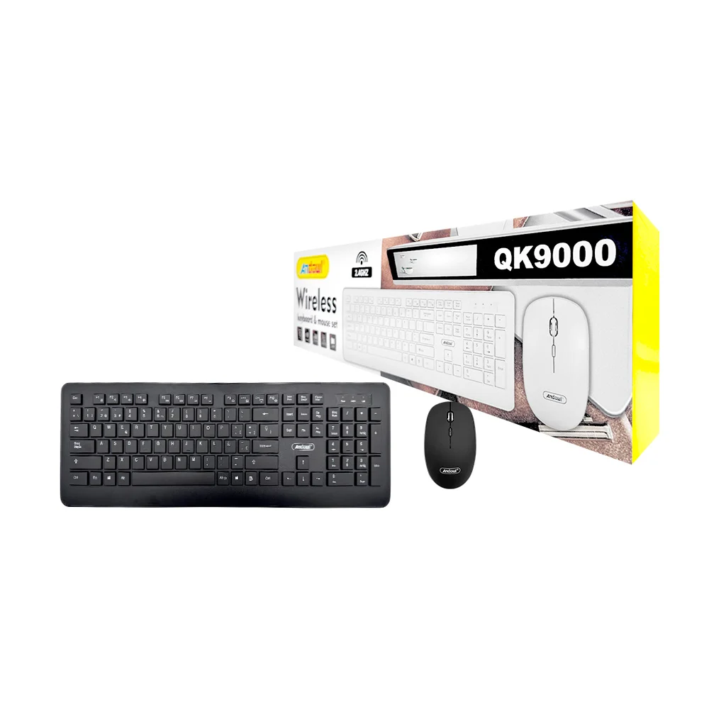 Combo teclado y mouse inalámbrico, teclas suaves, color surtido / qk9…