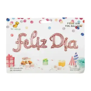 Paquete con globos metálicos en forma de letras para letrero de feliz…