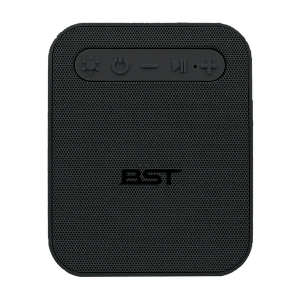 Bocina cuadrada quve bst bluetooth color negra con luz, radio fm y ra…