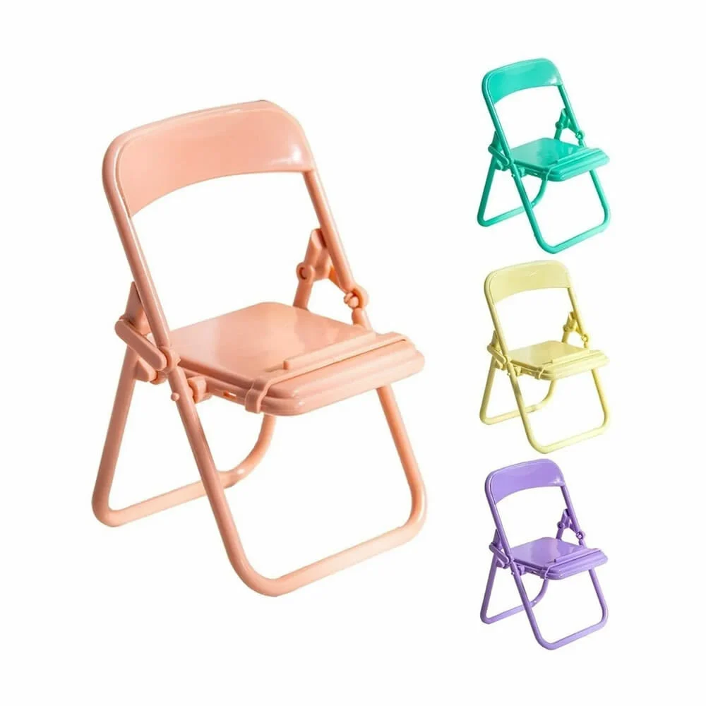 Soporte de plástico para teléfono celular en forma de silla, variedad…