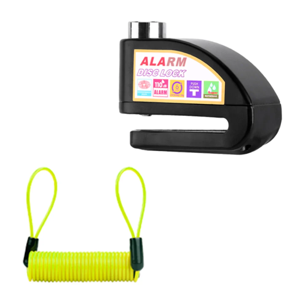 1pza Candado metálico semirredondo con alarma, par de llaves y cable …