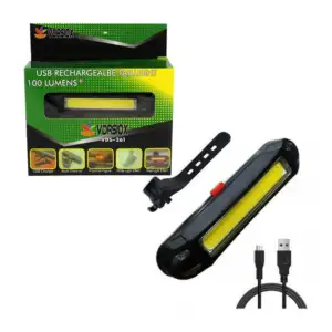 Luz led recargable de seguridad para bicicleta, con intensidad de 100…
