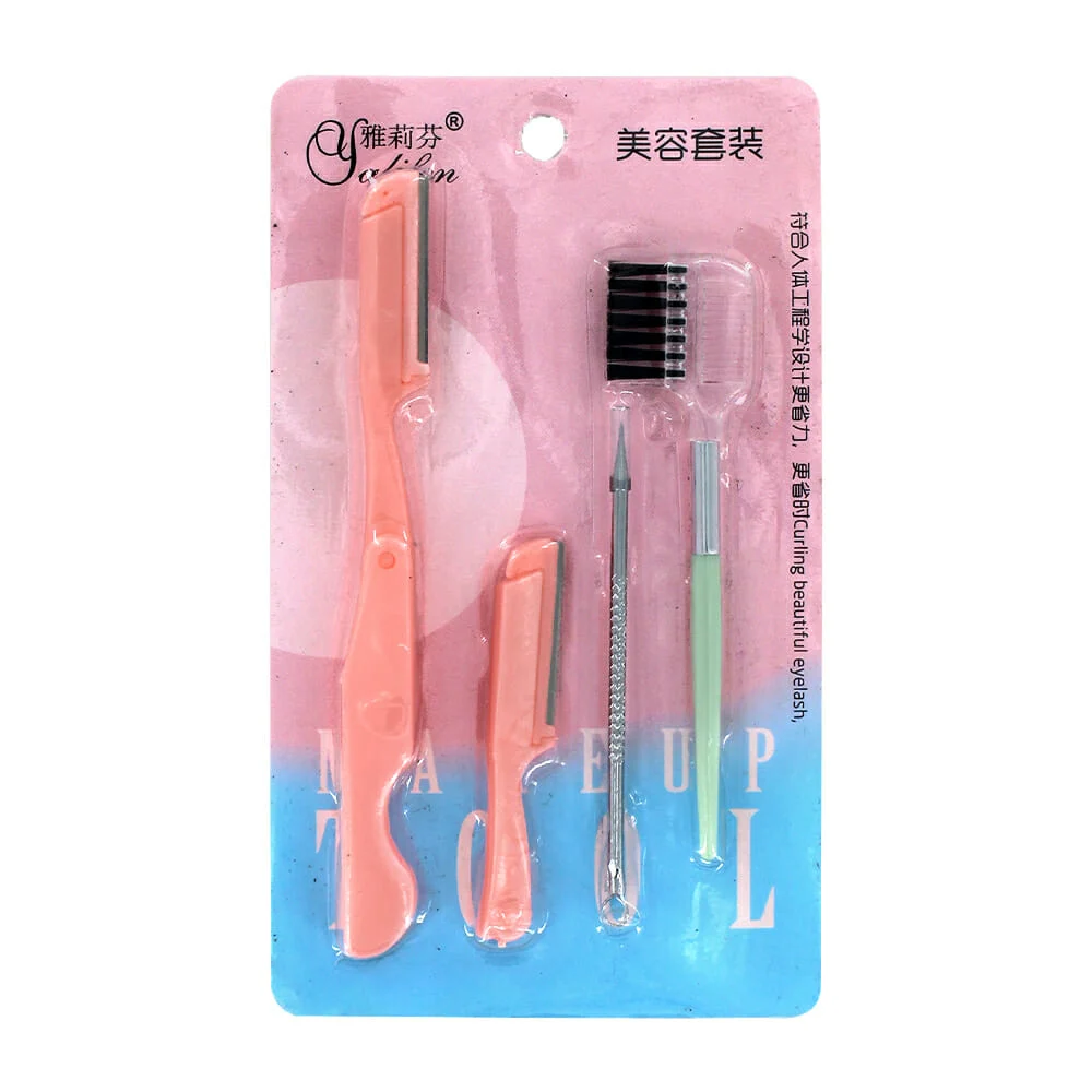 Blister yalifen con 2 perfiladores, cepillo 2 en 1 para cejas y aguja…
