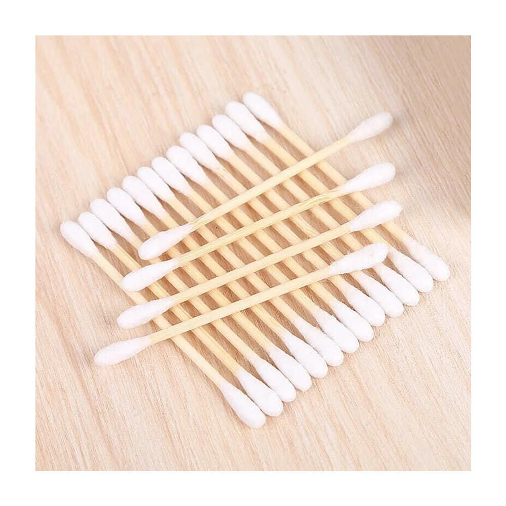 Paquete de 100 cotonetes con bastoncillo de madera / 100pcs
