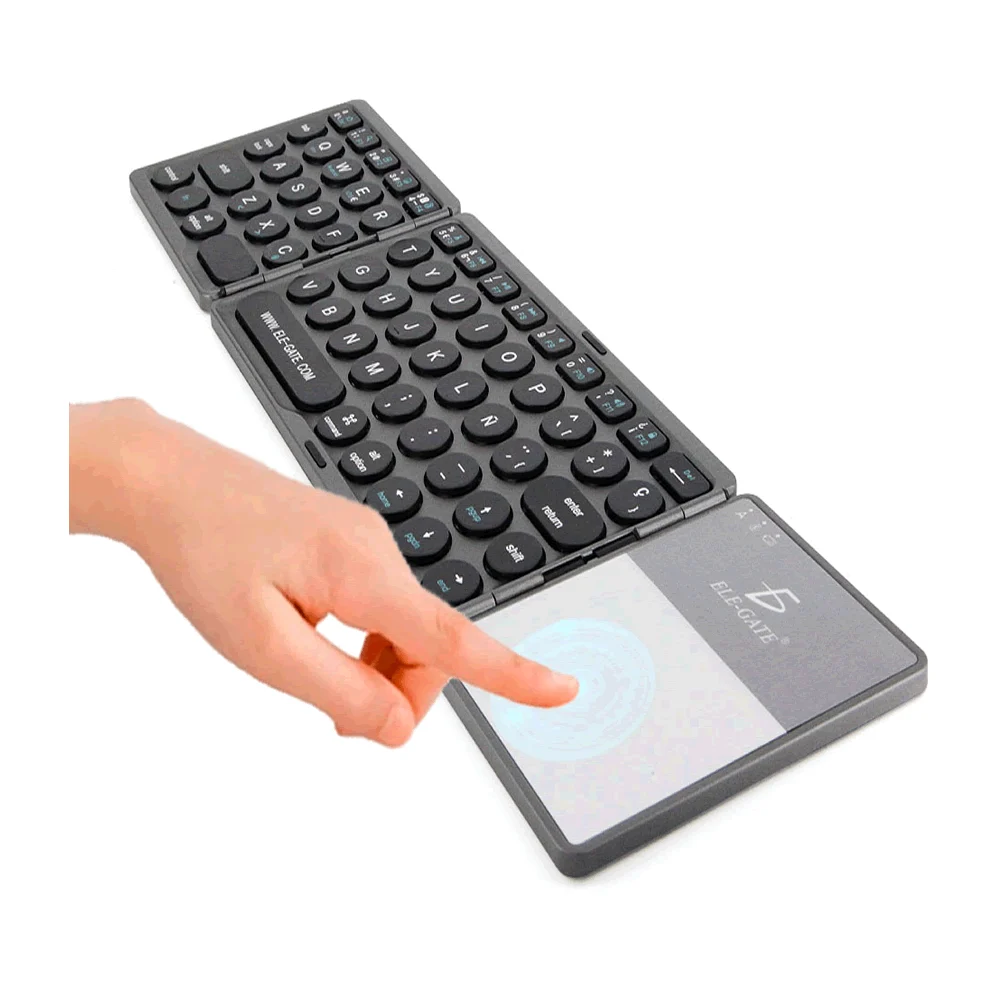 Teclado Inalámbrico Bluetooth Plegable Recargable