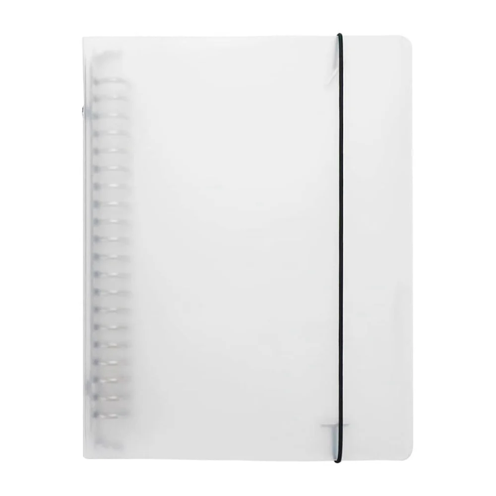 Carpeta recopiladora grande, 28x22cm con portada transparente, 26 arg…