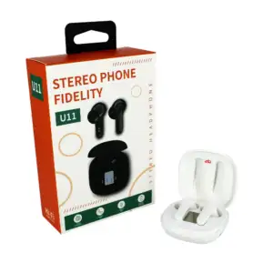Audífonos inalámbricos fidelity, con almohadillas de silicón y estuch…