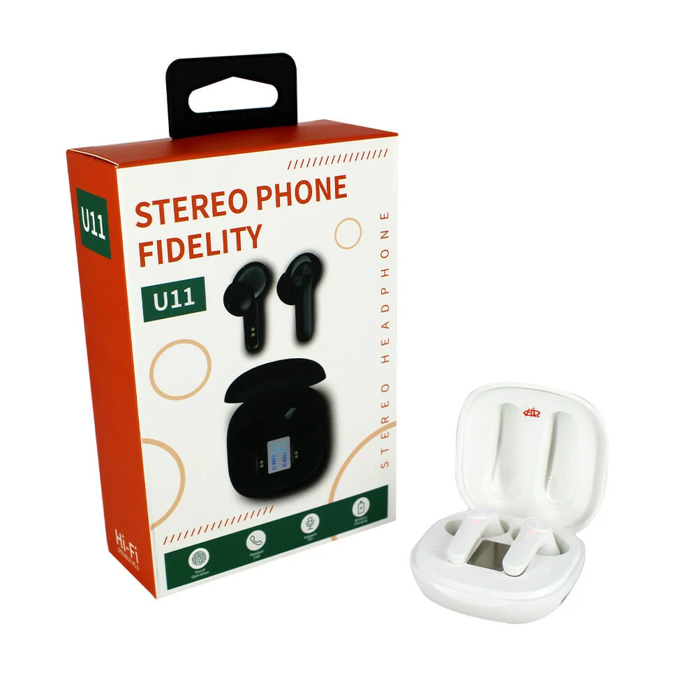 Audífonos inalámbricos fidelity, con almohadillas de silicón y estuch…