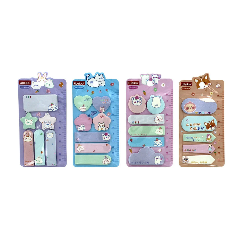 Blister de post-it / notas adhesivas con diseño de animales, variedad…