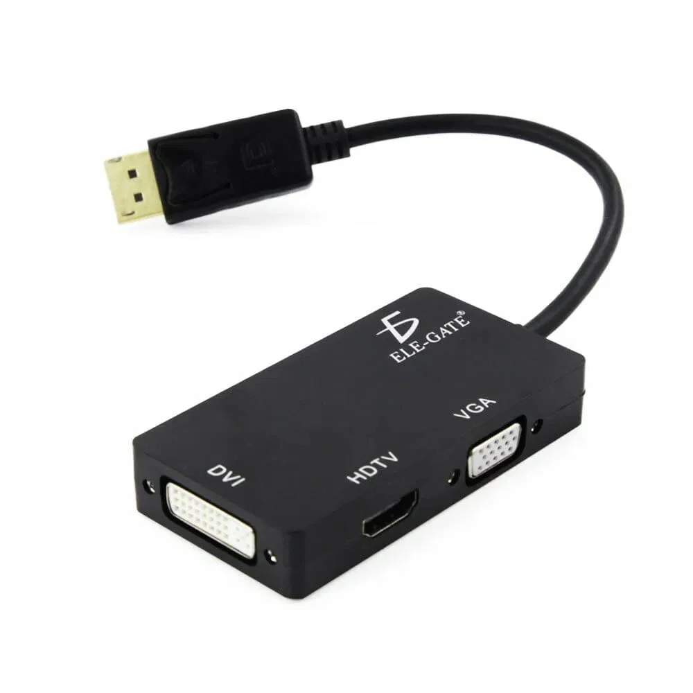 Adaptador 3 en 1 dp displayport a hdmi, vga y dvi de mac / wi.127