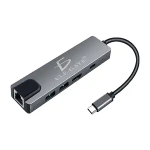 Adaptador de entrada tipo c para ethernet rj45 con 2 puertos usb, 1 p…