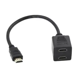 Splitter en cable hdmi con dos salidas hdmi full hd 30cm / wi.80