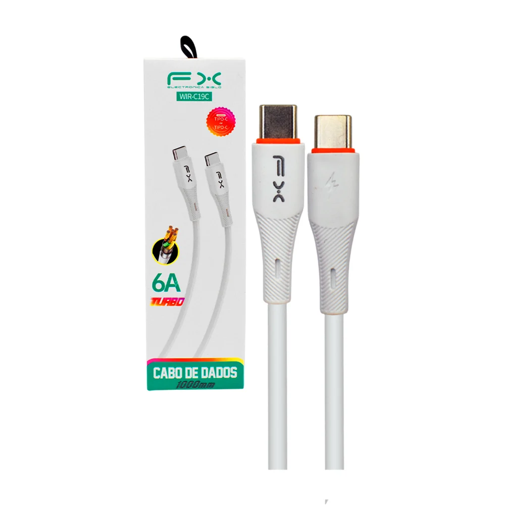 Cable de datos y carga fx tipo c - tipo c, 6a turbo, 1000mm / cabo de…