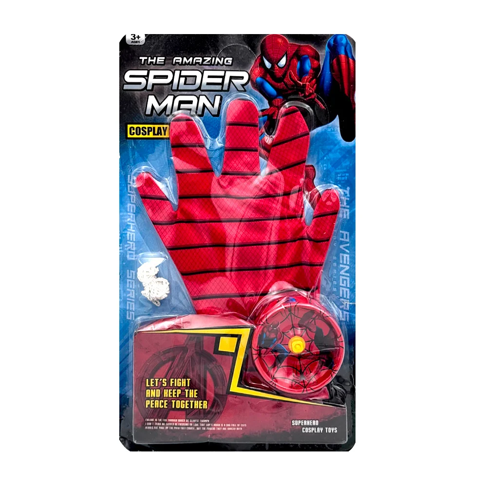 Guante temático infantil con estampado de spider-man + yoyo / wj-6106…