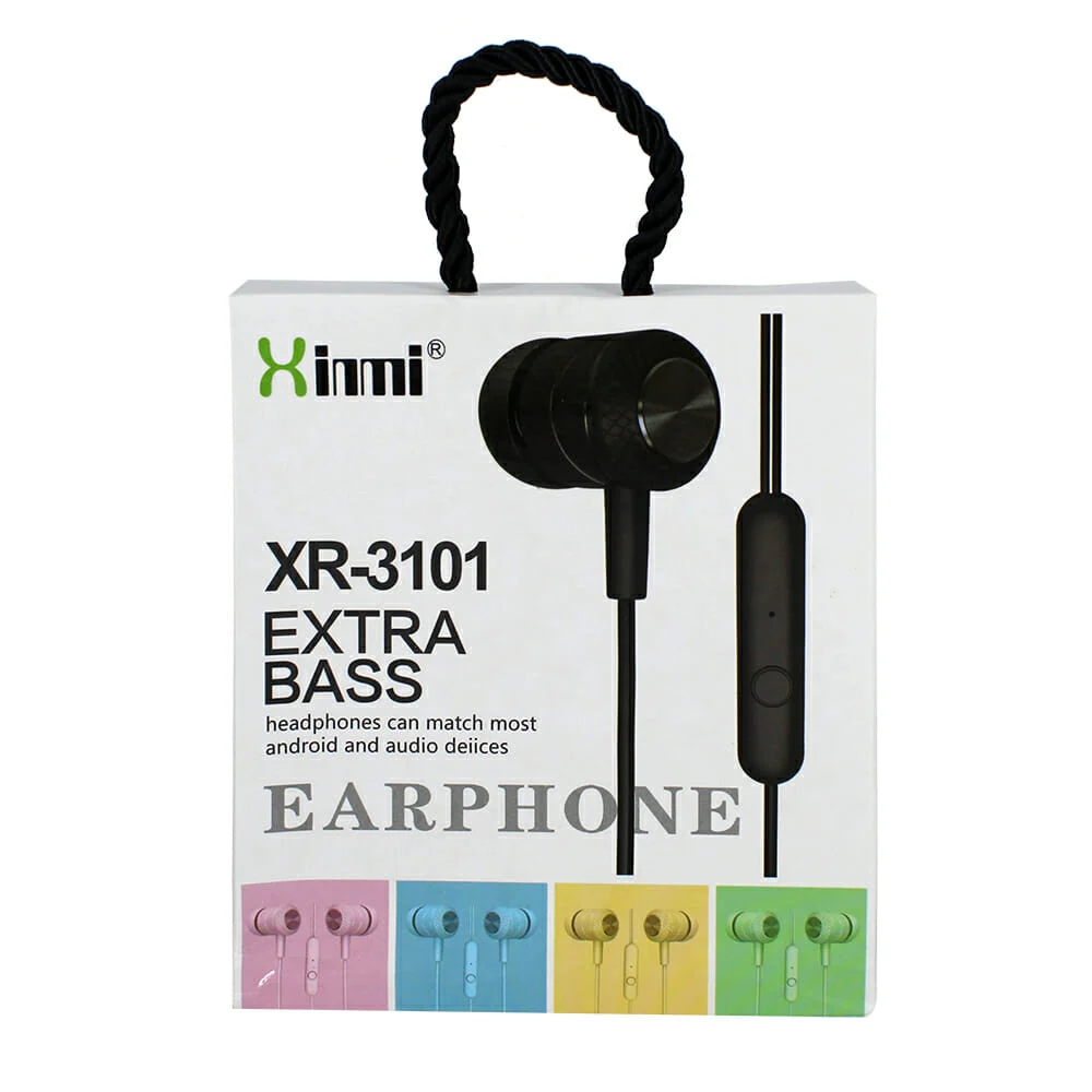 Audífonos alámbricos manos libres extra bass, con entrada jack de 3.5…