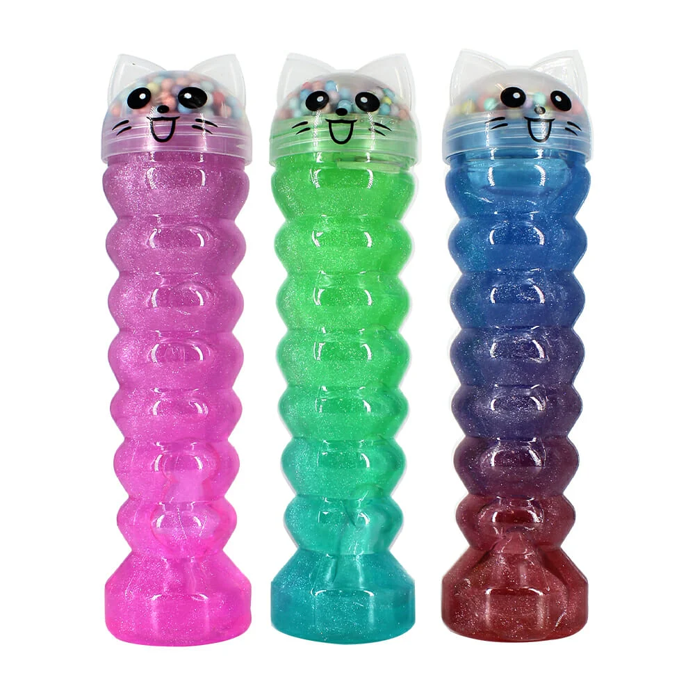 Bote slime con forma de espiral y diseño de animales, variedad de col…