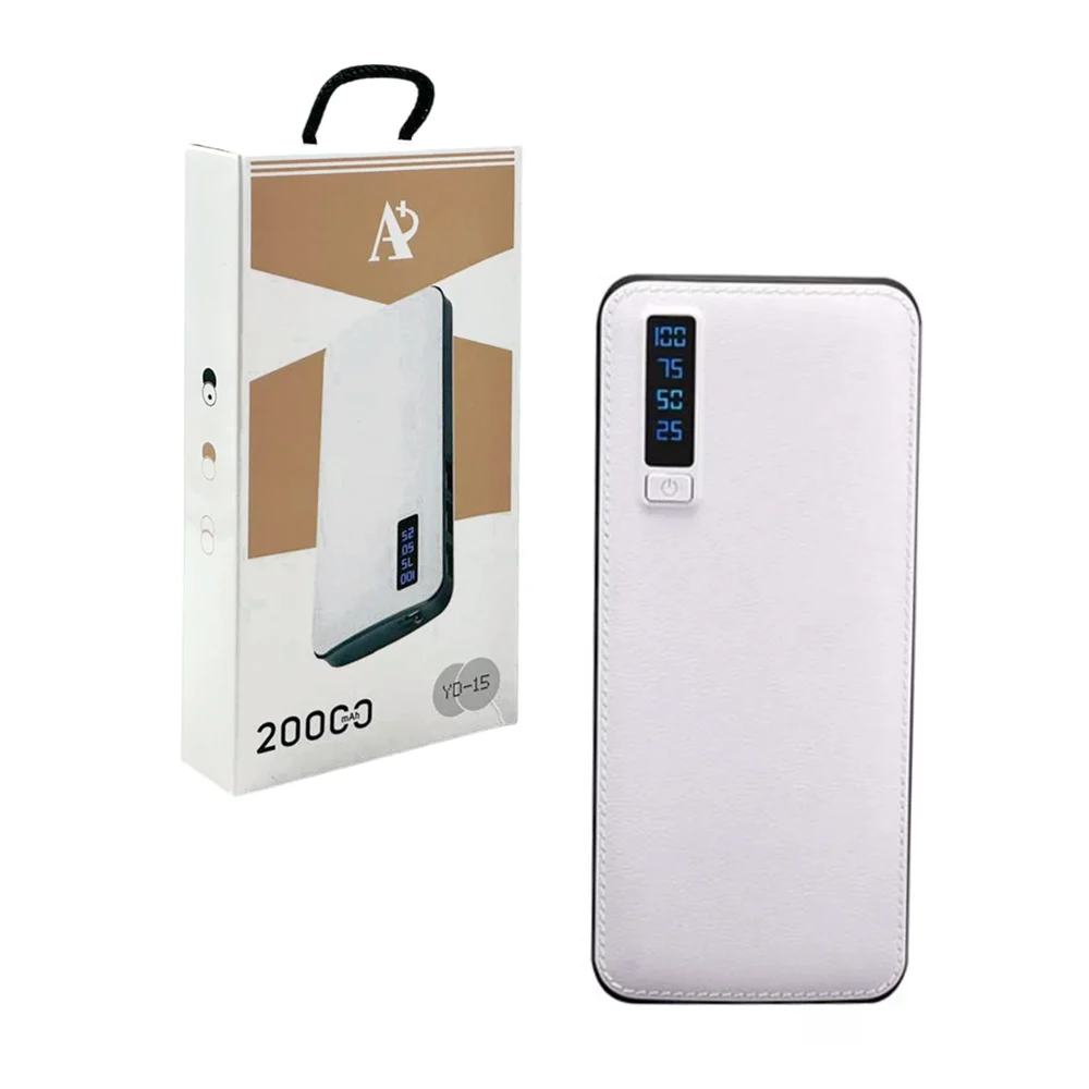 Power bank batería portátil con linterna, 3 puertos usb y potencia de…