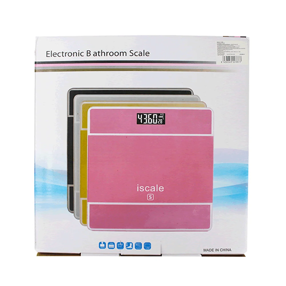 Bascula elctrónica bathroom scale de cristal y pantalla digital, vari…