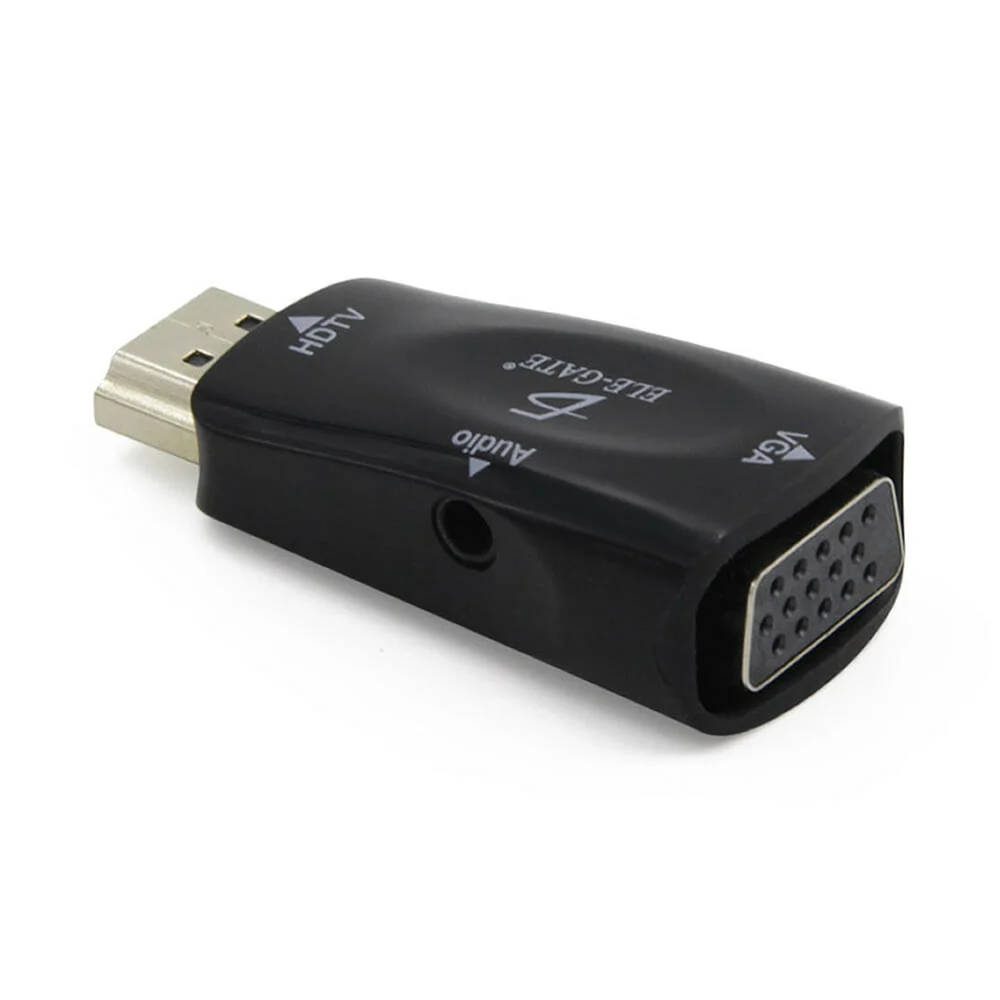 Adaptador / convertidor de vga a hdmi y con entrada auxiliar / zjt.35