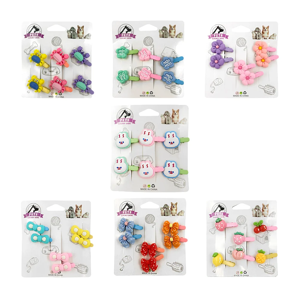 Paquete con 6 mini broches con diferentes diseños para mascotas, colo…