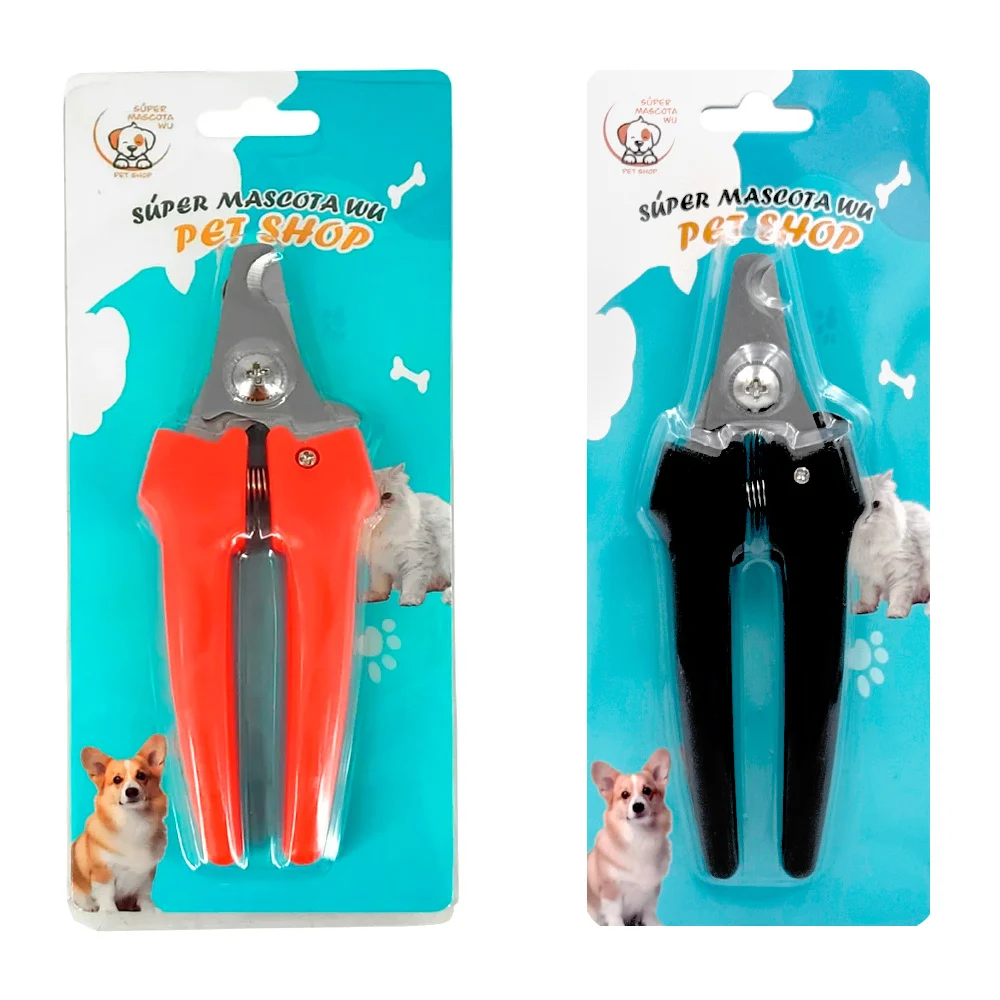 Pinzas cortaúñas para mascotas con mango de plástico liso y punta met…