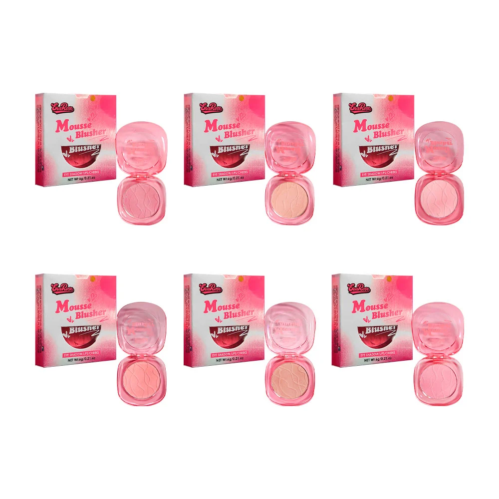 1pza Rubor compacto eva rose, 6g, variedad de tonos / mousse blusher …