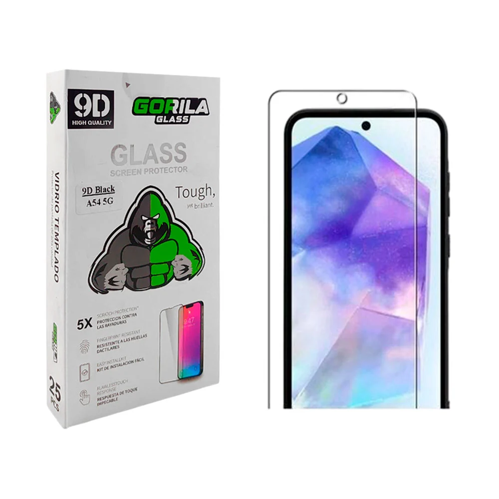 1pz mica de cristal para samsung galaxy a54 con protección gorila gla…