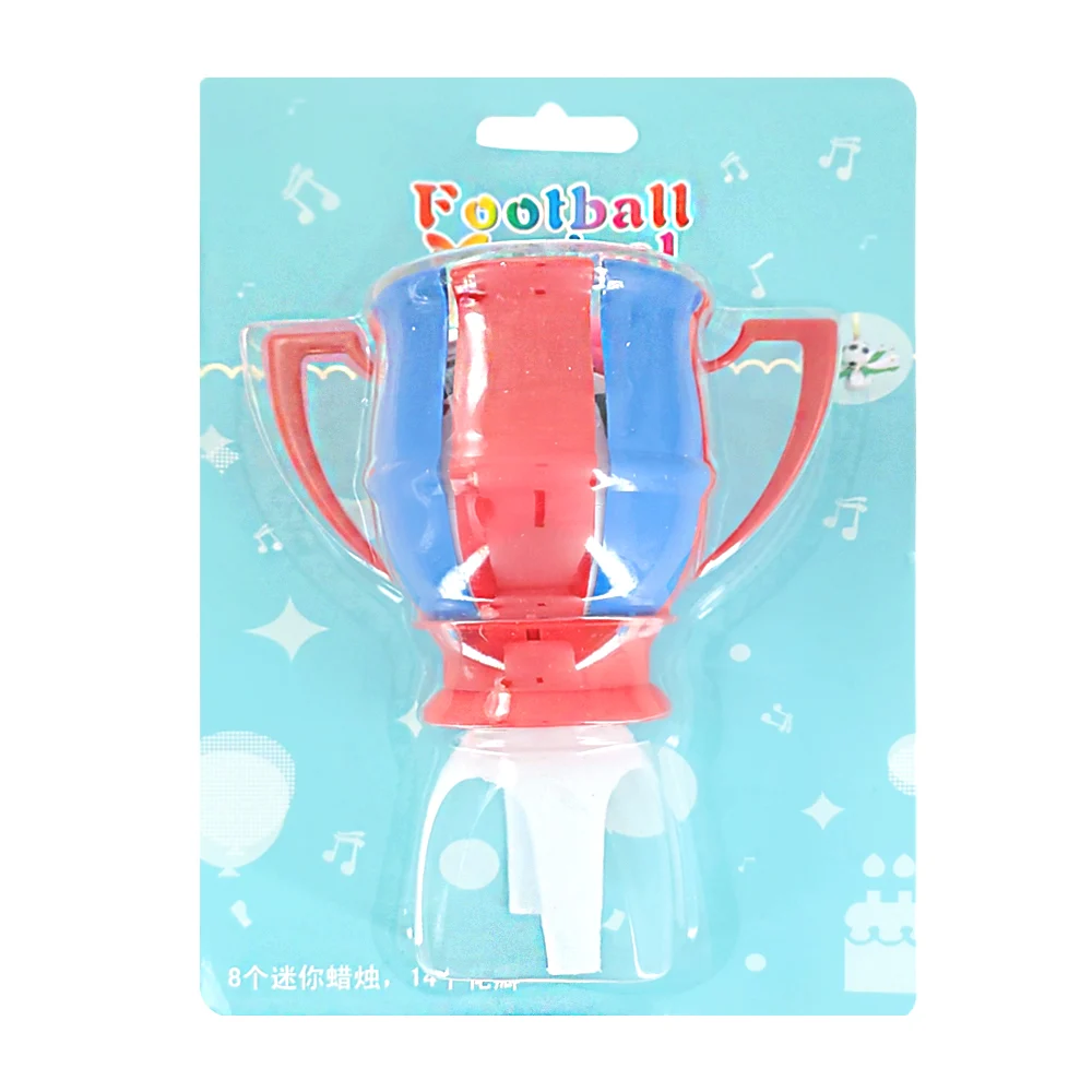 Vela musical con forma de trofeo con balón, variedad / af0660