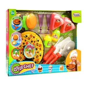 Set de juguete de pizza, hamburguesa, pastel + accesorios, variedad /…