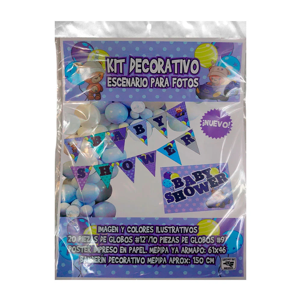 Kit decorativo de escenario para fotos con temática de baby shower ni…