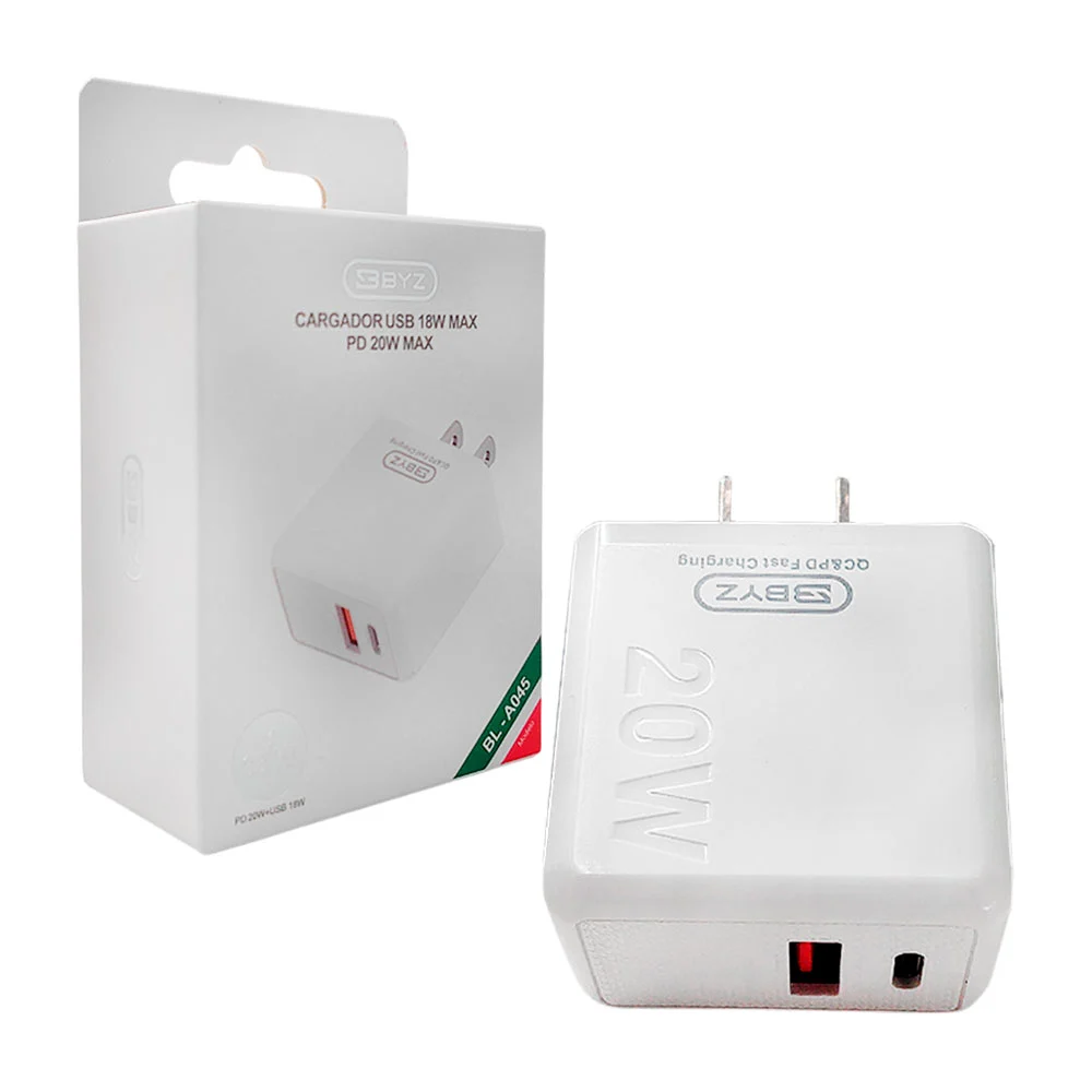 Combo cargador byz de 38w usb a tipo-c, cubo usb y usb-c, cable de 1m…
