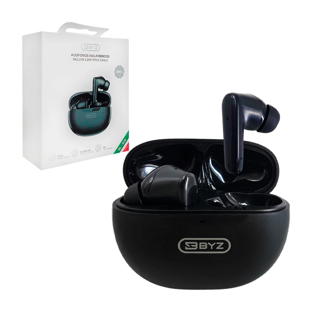 Audifonos byz inalámbricos con almohadillas ergonómicas + estuche de …
