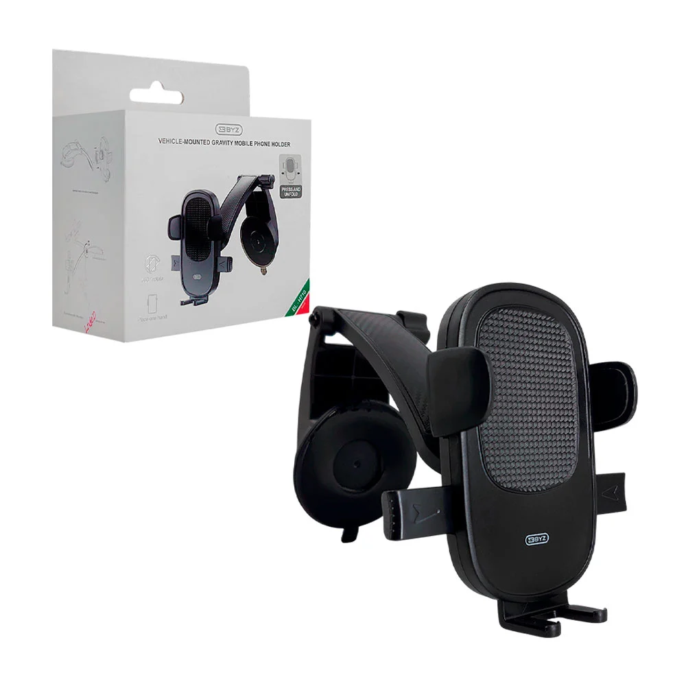 Soporte byz para celular ajustable y adaptable a tablero, 360° de plá…