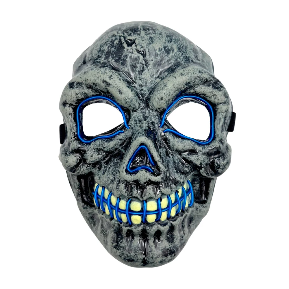 1pza Máscara led para disfraces con forma de calavera perturbadora / …