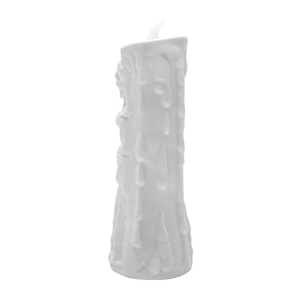 1pza Vela led decorativa de plástico con figura de novia esqueleto / bt-2597