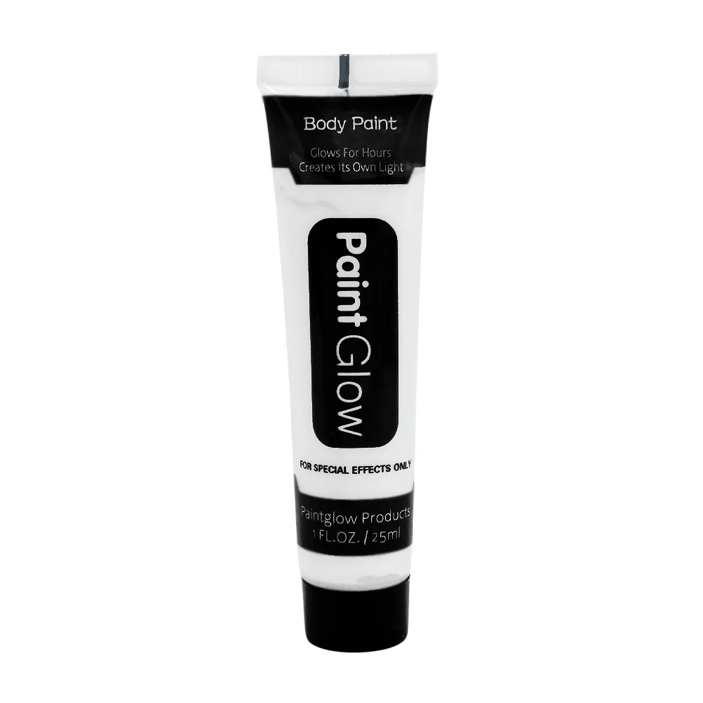 1pza Tubo pequeño de pintura blanca corporal para maquillaje de hallo…