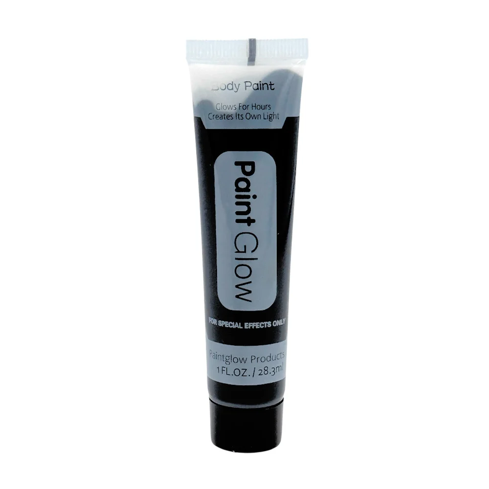 1pza Tubo pequeño de pintura negra corporal para maquillaje de hallow…