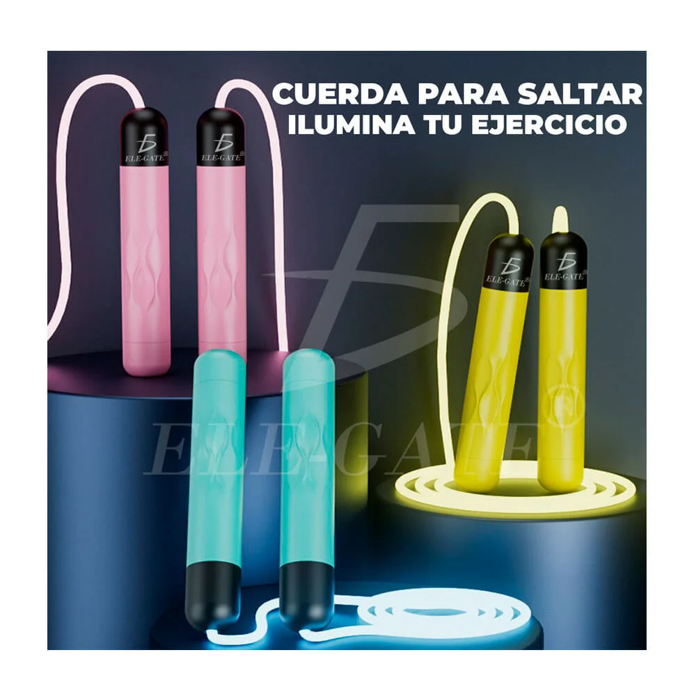 Cuerda de salto personalizable con mangos ergonómicos y con sistema d…