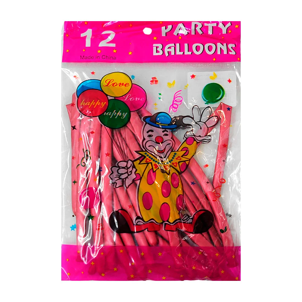 Paquete pequeño con 12 globos largos de látex, de color metálico / 30…