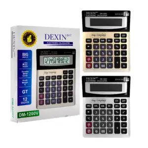 Calculadora electrónica de con pantalla de 12 dígitos / dm-1200v / ep…