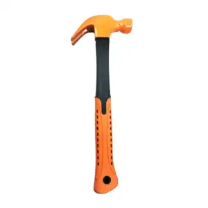 Martillo profesional con mango de goma bicolor, cabeza 2en1