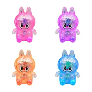 1pz squeeze moldeable con forma de labubu con brillos, color surtido …